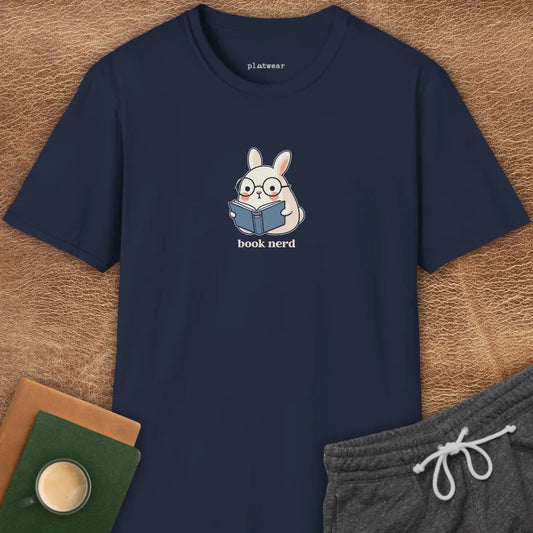 BOOK NERD RABBIT T-SHIRT
