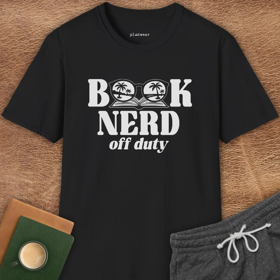 BOOK NERD OFF DUTY T-SHIRT
