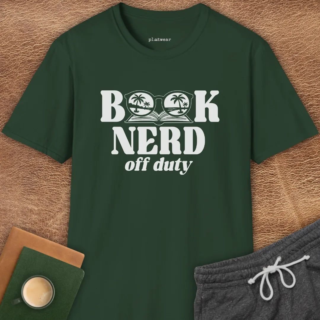 BOOK NERD OFF DUTY T-SHIRT