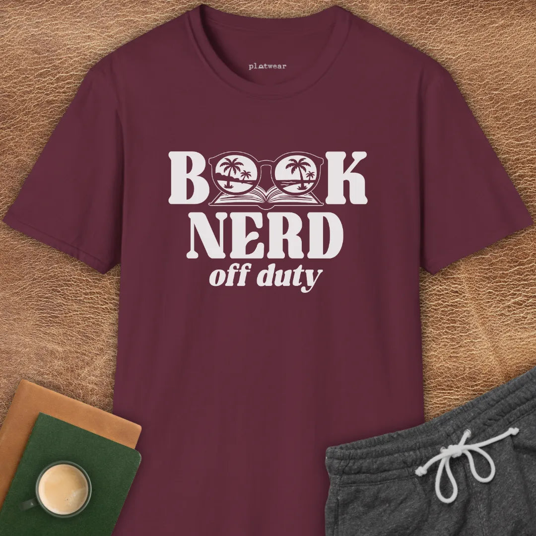 BOOK NERD OFF DUTY T-SHIRT
