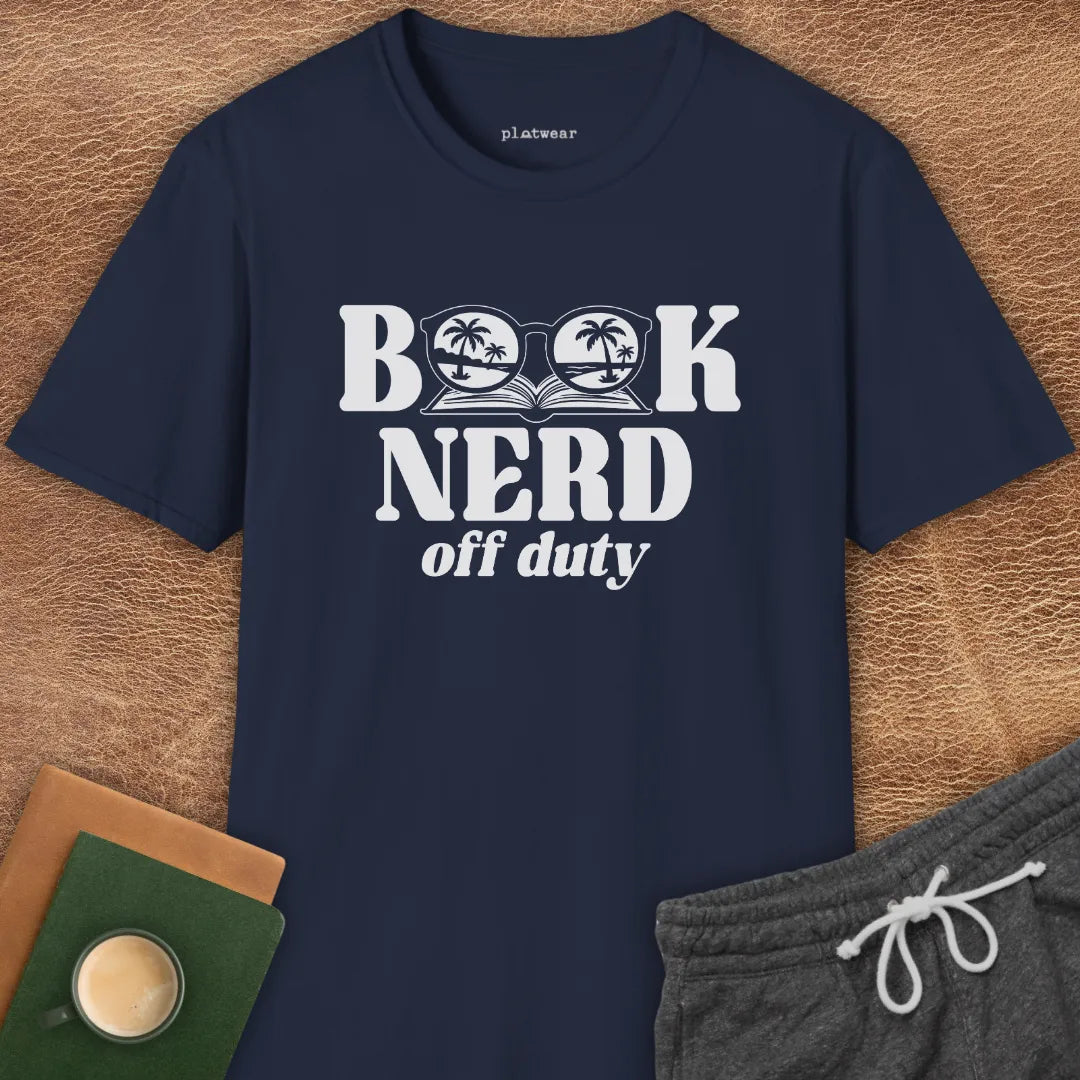 BOOK NERD OFF DUTY T-SHIRT