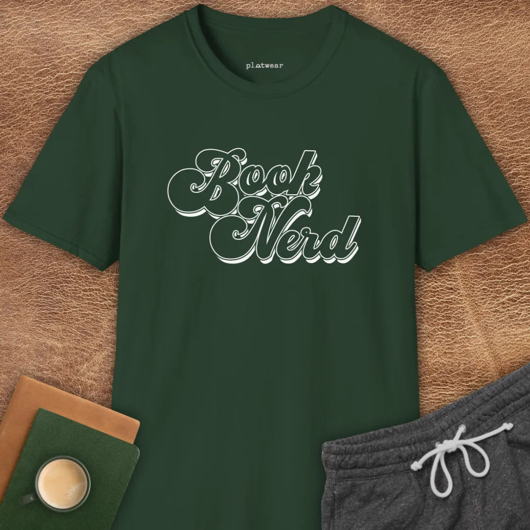 BOOK NERD RETRO T-SHIRT
