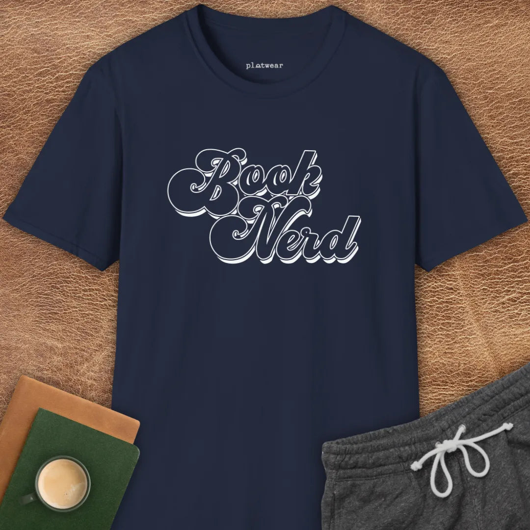 BOOK NERD RETRO T-SHIRT