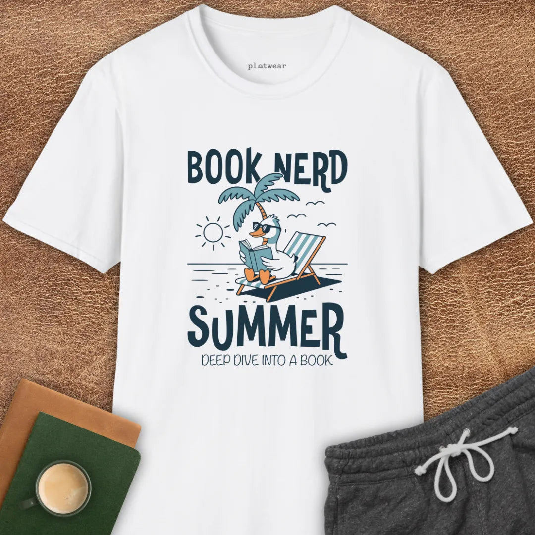 BOOK NERD SUMMER T-SHIRT