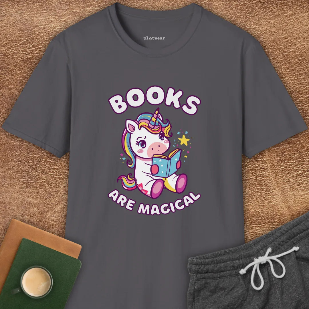 BOOKS ARE MAGICAL T-SHIRT