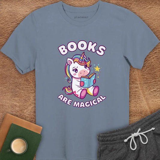 BOOKS ARE MAGICAL T-SHIRT