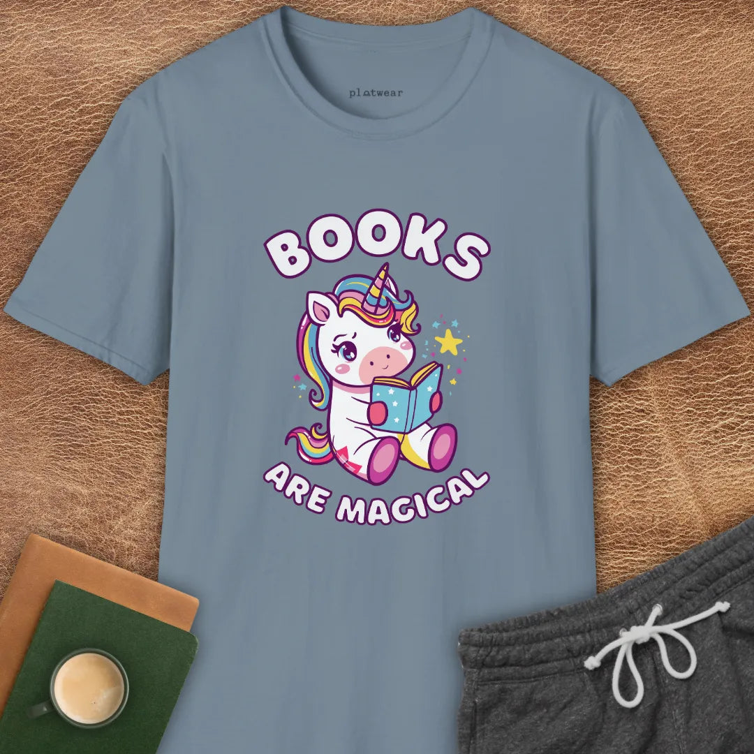 BOOKS ARE MAGICAL T-SHIRT