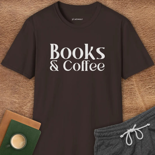 BOOKS & COFFEE T-SHIRT