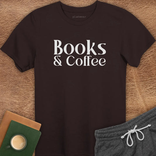 BOOKS & COFFEE T-SHIRT