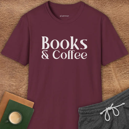 BOOKS & COFFEE T-SHIRT