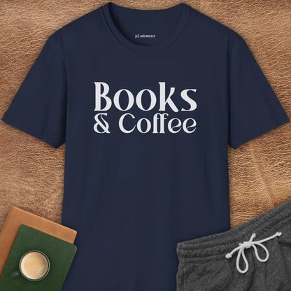 BOOKS & COFFEE T-SHIRT