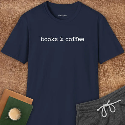 BOOKS & COFFEE T-SHIRT