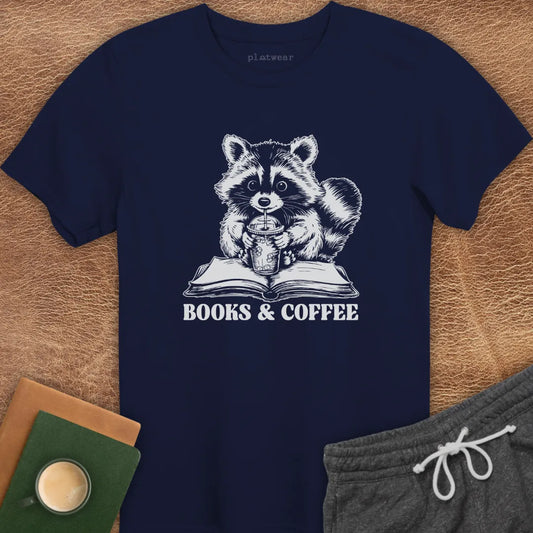 BOOKS & COFFEE T-SHIRT