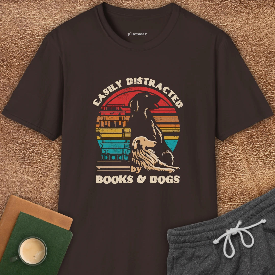 BOOKS + DOGS T-SHIRT