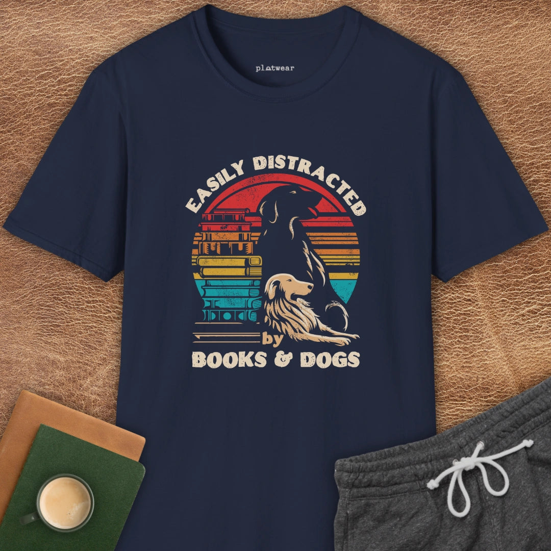 BOOKS + DOGS T-SHIRT