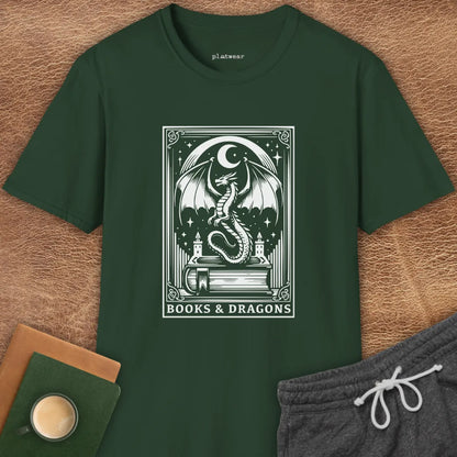BOOKS & DRAGONS T-SHIRT