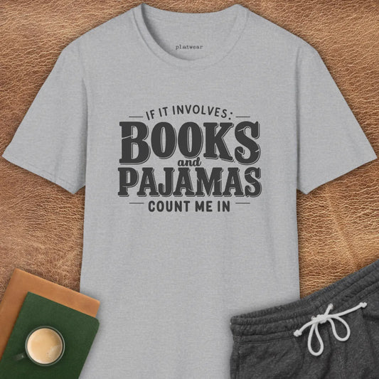 BOOKS & PAJAMAS T-SHIRT