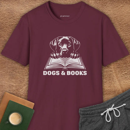 DOGS & BOOKS T-SHIRT