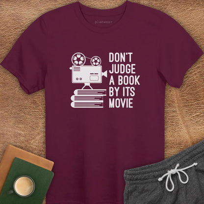 DON'T JUDGE A BOOK T-SHIRT