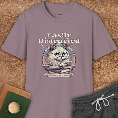 BOOKS & CATS T-SHIRT