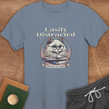 BOOKS & CATS T-SHIRT