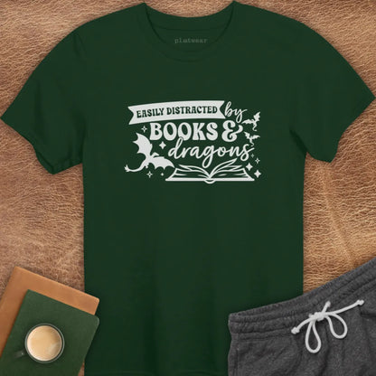 DISTRACTED BY DRAGONS T-SHIRT