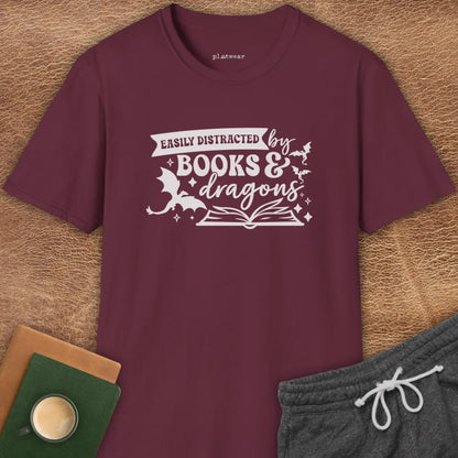 DISTRACTED BY DRAGONS T-SHIRT
