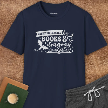 DISTRACTED BY DRAGONS T-SHIRT