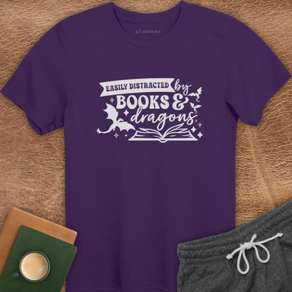 DISTRACTED BY DRAGONS T-SHIRT