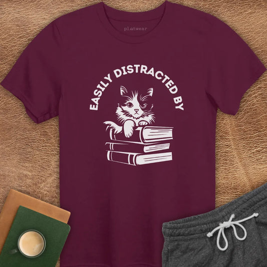 CATS & BOOKS T-SHIRT