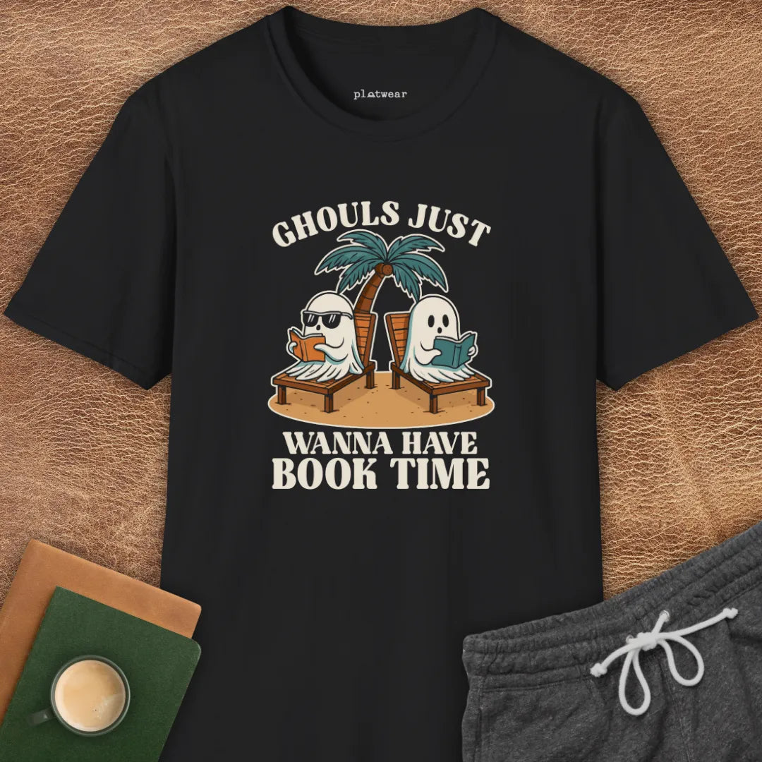GHOULS BOOK TIME T-SHIRT