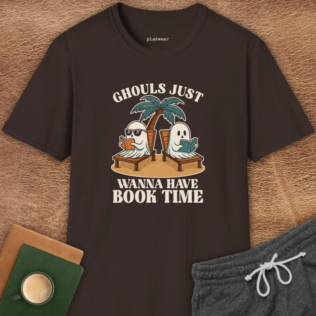 GHOULS BOOK TIME T-SHIRT