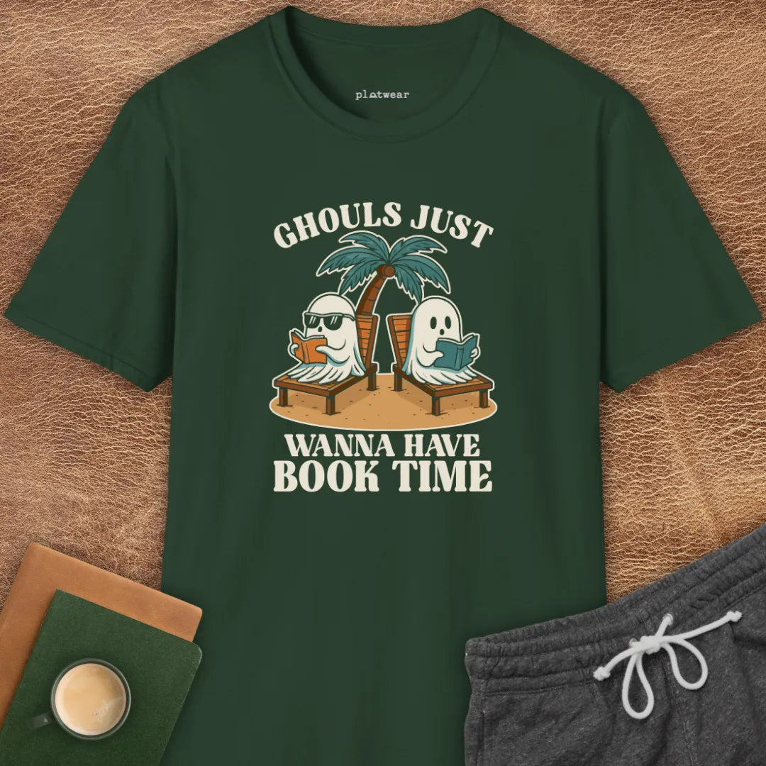 GHOULS BOOK TIME T-SHIRT