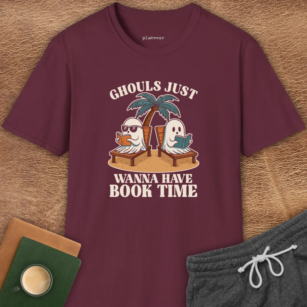 GHOULS BOOK TIME T-SHIRT