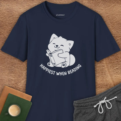 HAPPIEST WHEN READING T-SHIRT