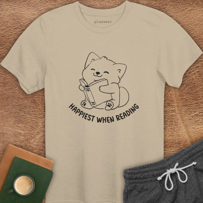 HAPPIEST WHEN READING T-SHIRT