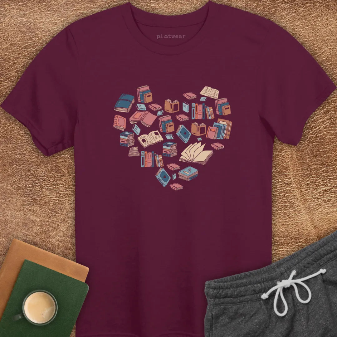 HEART OF BOOKS T-SHIRT