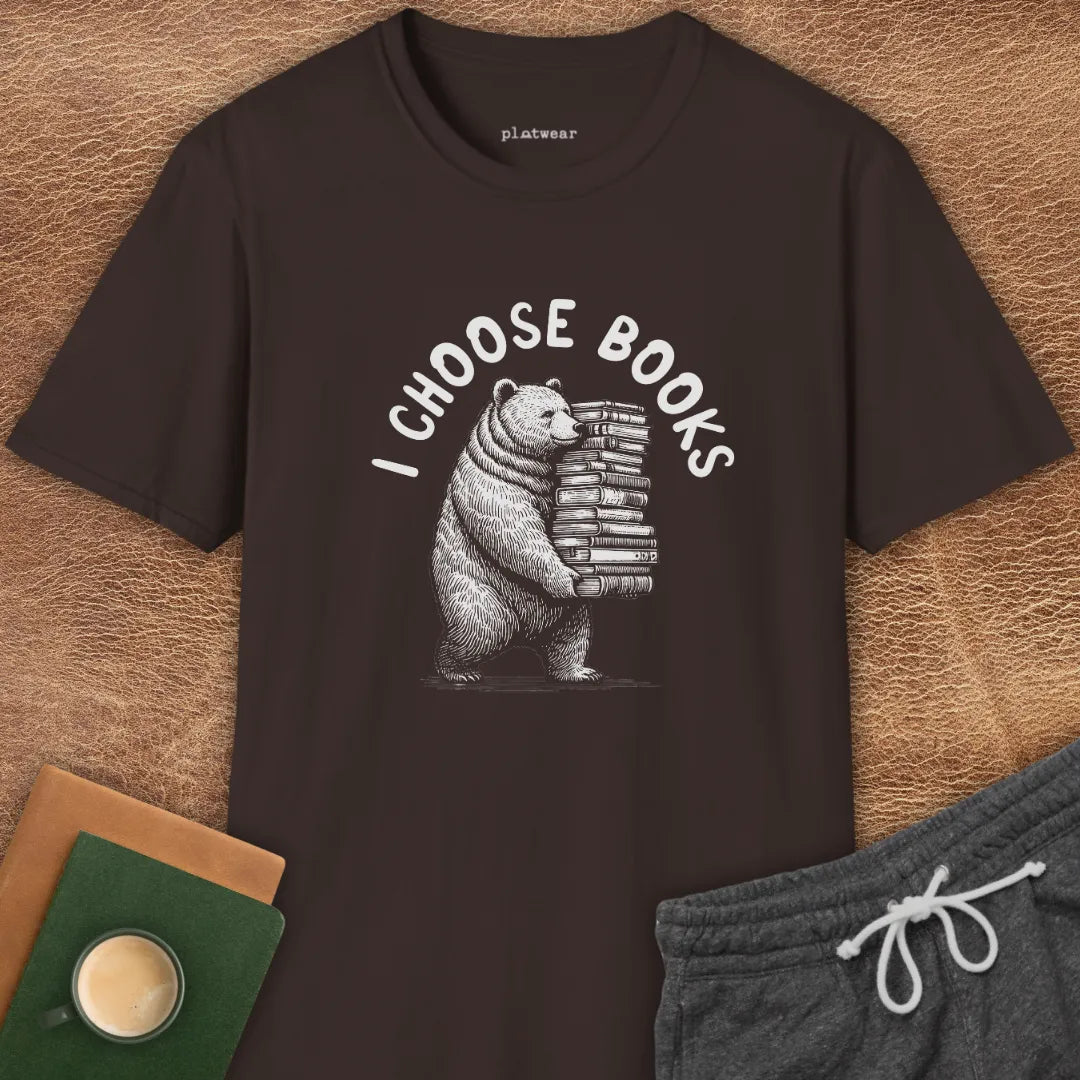 I CHOOSE BOOKS T-SHIRT