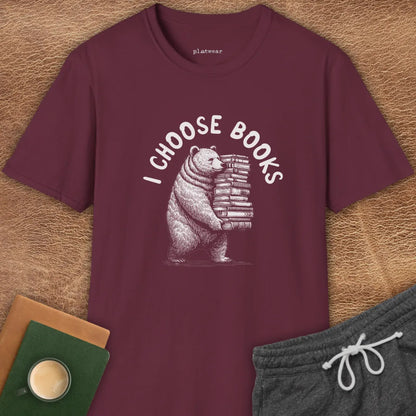 I CHOOSE BOOKS T-SHIRT
