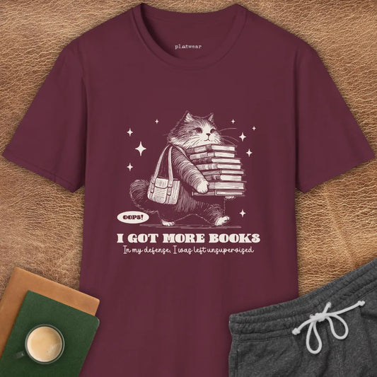 I GOT MORE BOOKS T-SHIRT