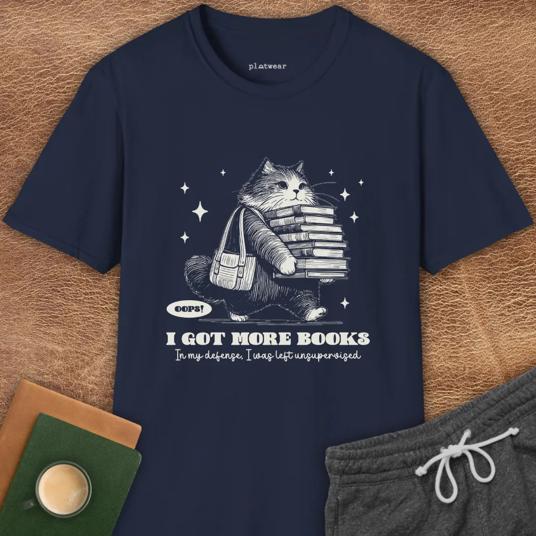 I GOT MORE BOOKS T-SHIRT