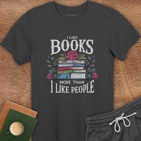 I LIKE BOOKS T-SHIRT
