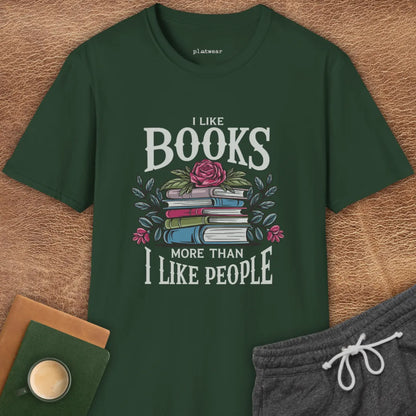 I LIKE BOOKS T-SHIRT