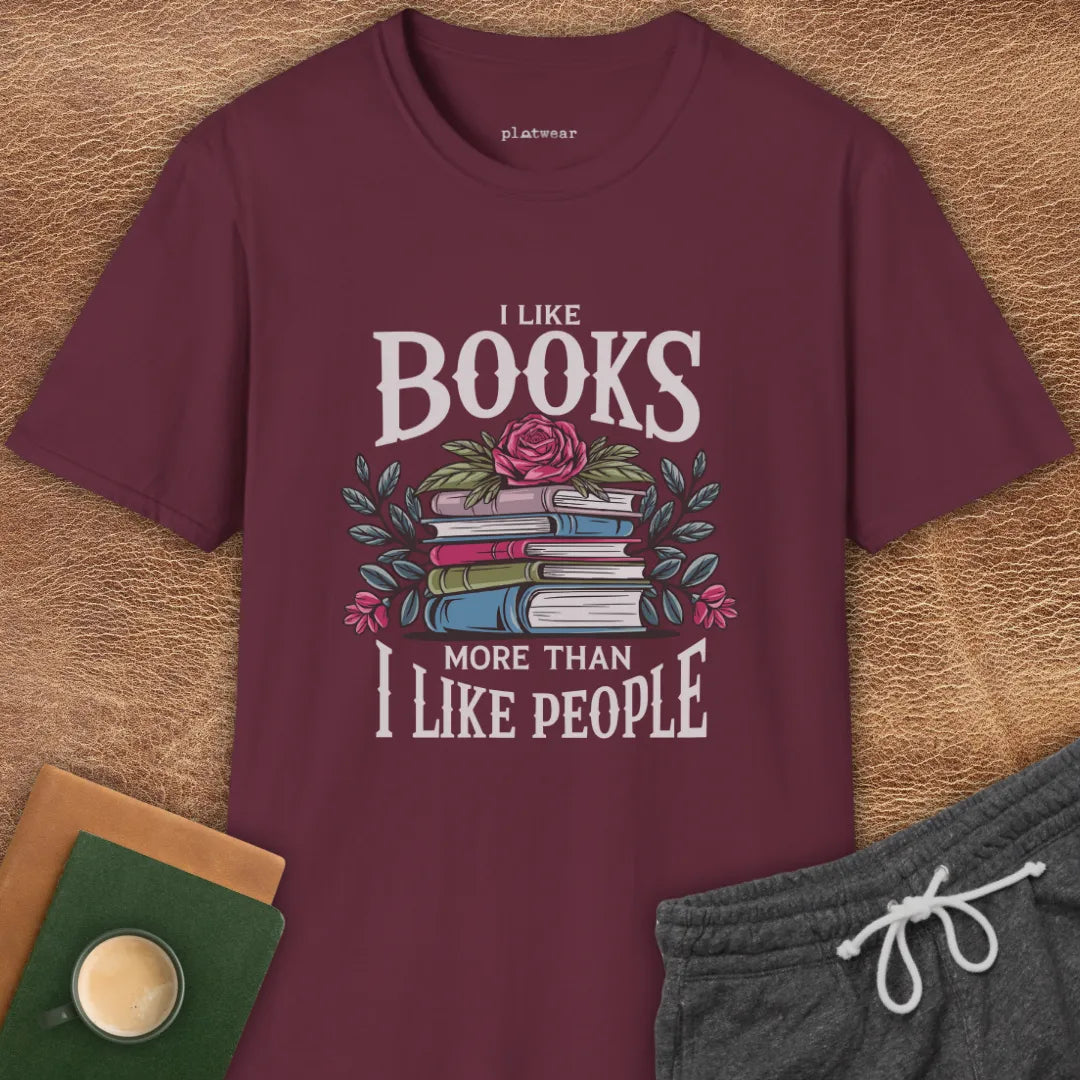 I LIKE BOOKS T-SHIRT