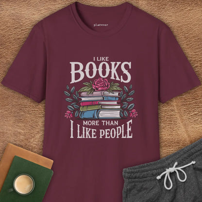 I LIKE BOOKS T-SHIRT