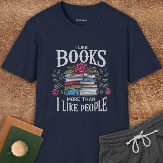 I LIKE BOOKS T-SHIRT