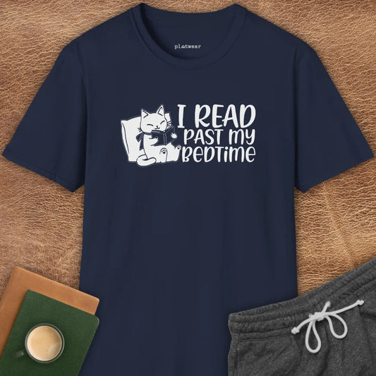 I READ PAST MY BEDTIME T-SHIRT
