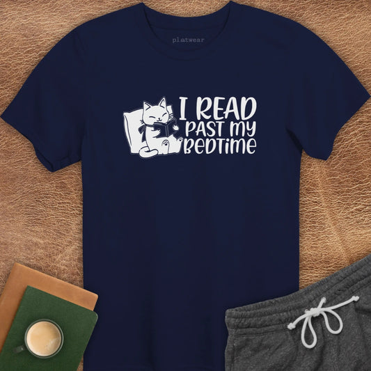 I READ PAST MY BEDTIME T-SHIRT