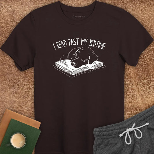 I READ PAST MY BEDTIME T-SHIRT