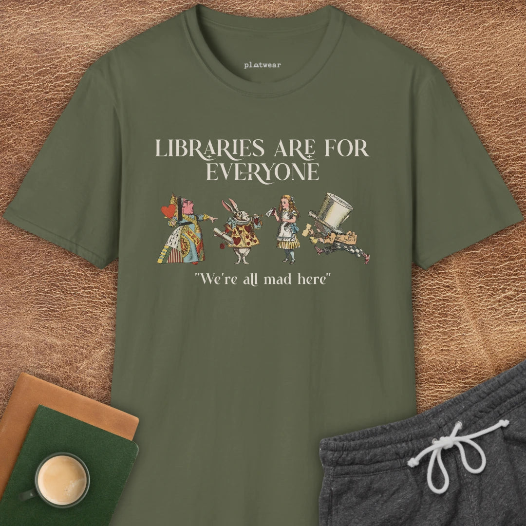 ALICE & LIBRARIES T-SHIRT